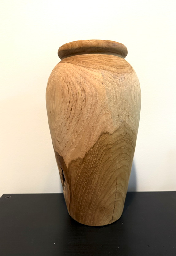 Teak Vase for Ann